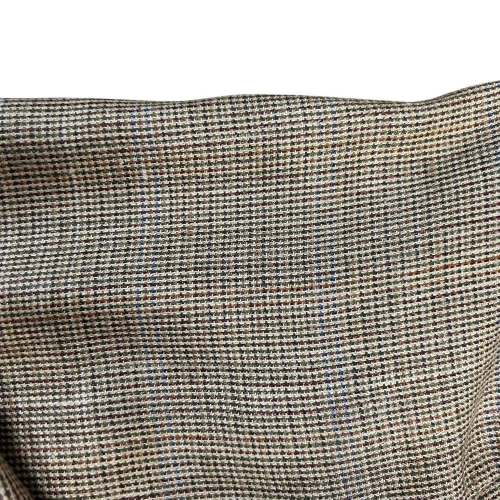 Brooks Brothers 346 Blazer Mens 39R‎ Silk Linen Wool Sport Coat Brown Tan Plaid